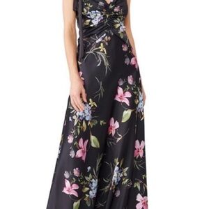 Jill Stuart Black Floral Maxi Dress